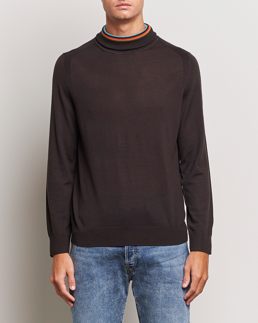 Homme | Pulls Et Tricots | Paul Smith | Merino Wool Knitted Polo Brown