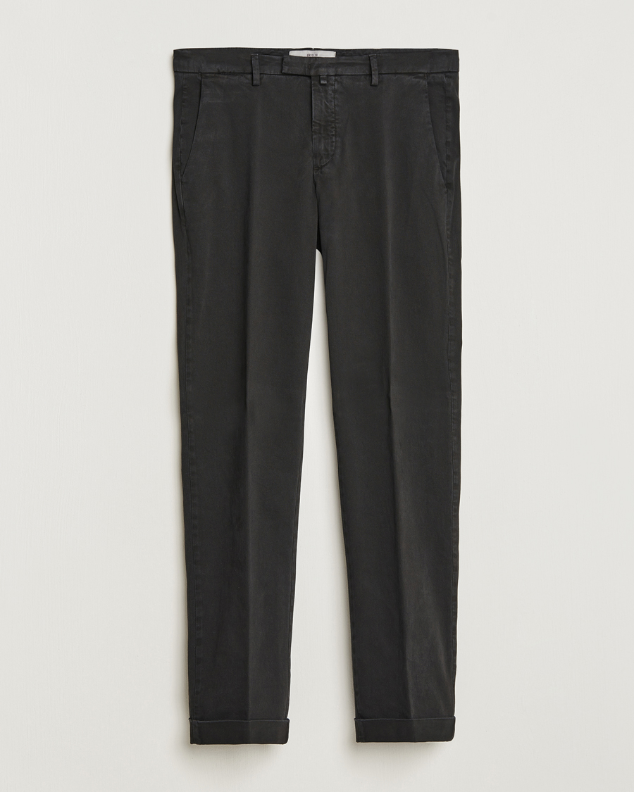 Homme | Pantalons | Briglia 1949 | Slim Fit Cotton Stretch Chino Black