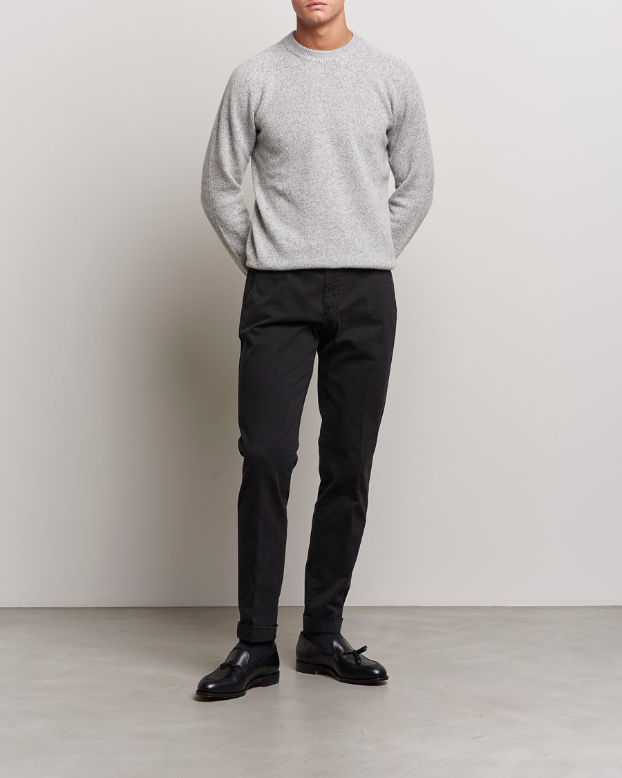 Homme | Pantalons | Briglia 1949 | Slim Fit Cotton Stretch Chino Black