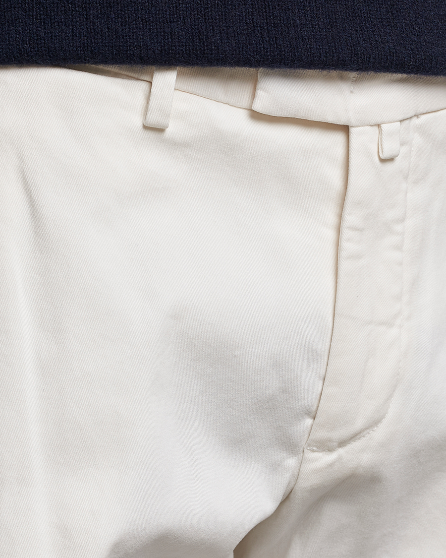 Homme | Pantalons | Briglia 1949 | Slim Fit Cotton Stretch Chino Off White