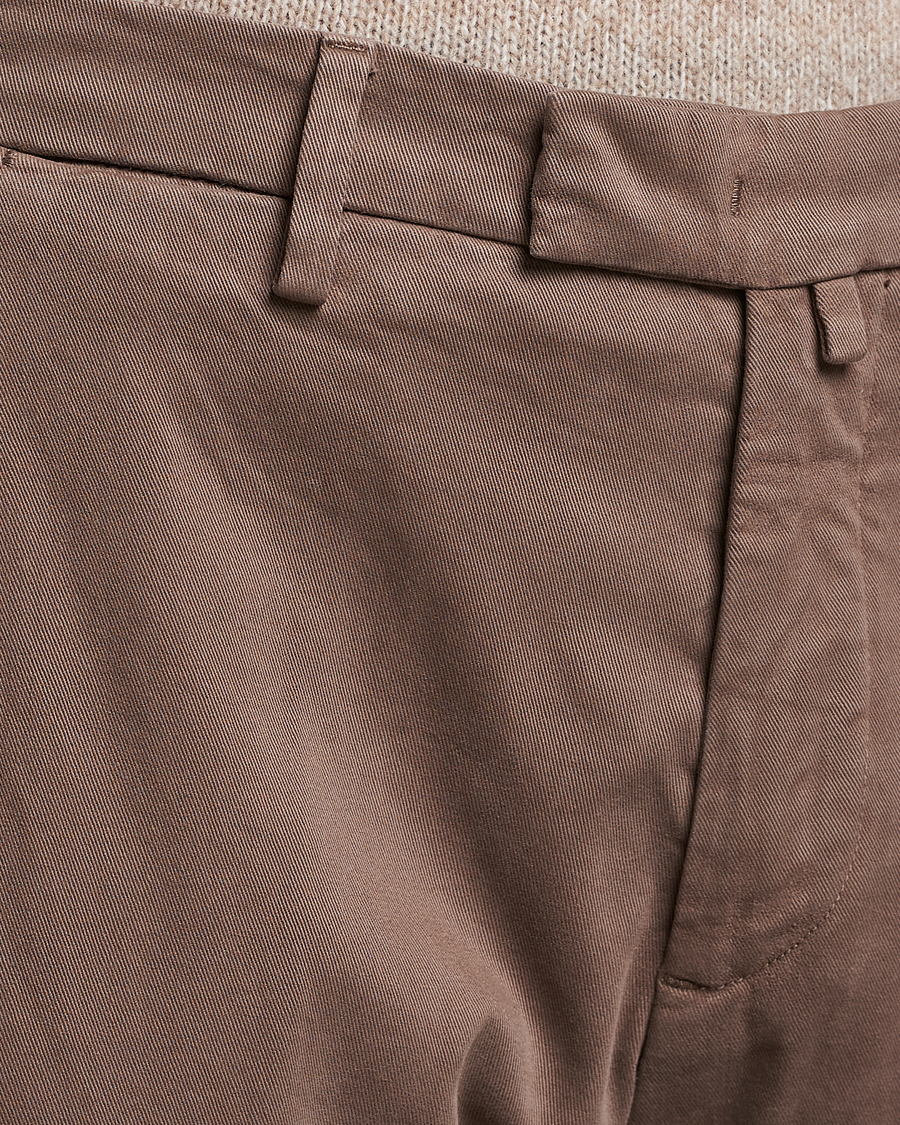 Homme | Pantalons | Briglia 1949 | Slim Fit Cotton Stretch Chino Taupe