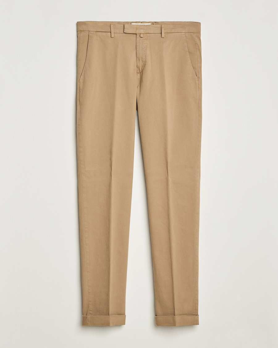 Homme | Pantalons | Briglia 1949 | Slim Fit Cotton Stretch Chino Beige