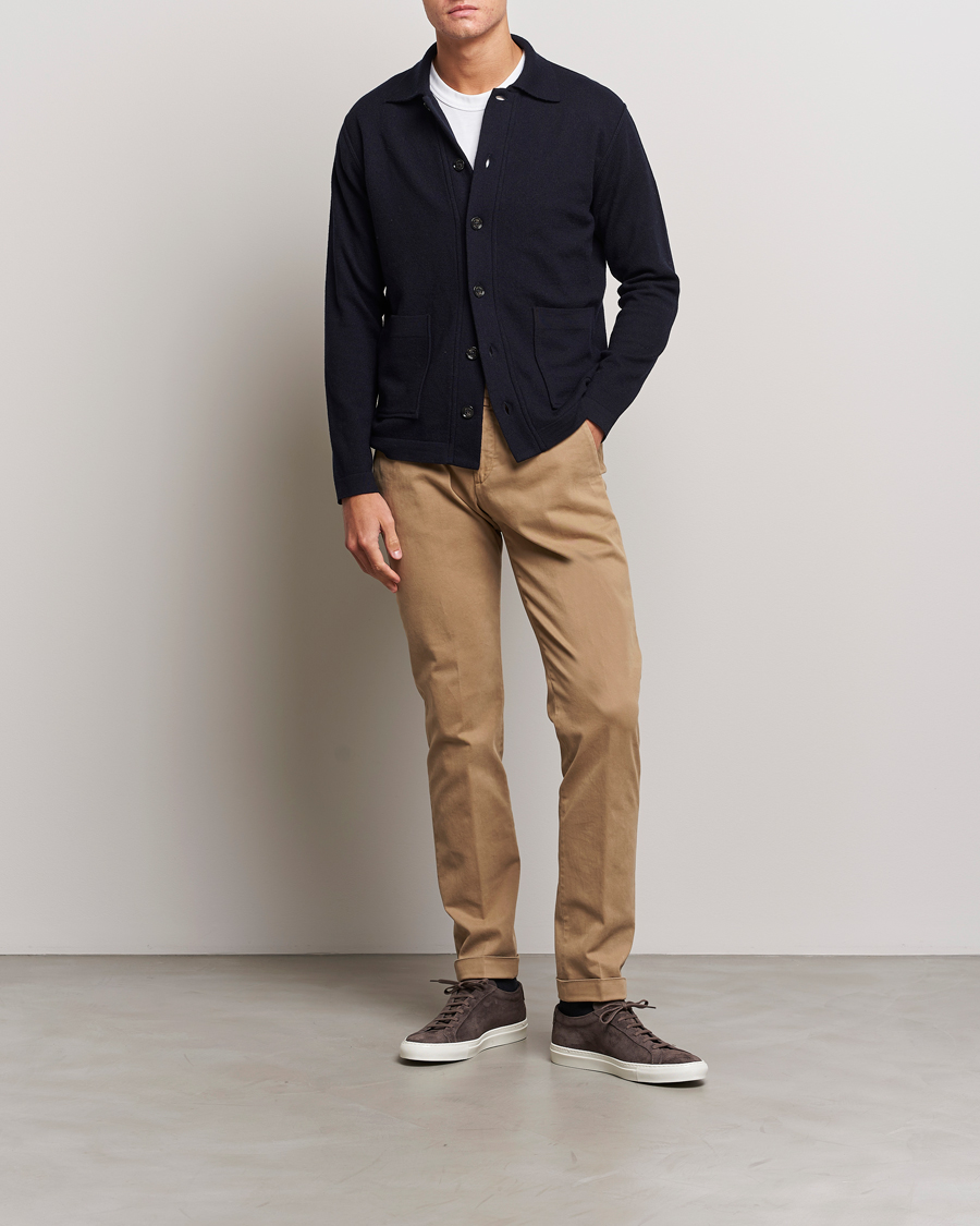 Homme | Pantalons | Briglia 1949 | Slim Fit Cotton Stretch Chino Beige