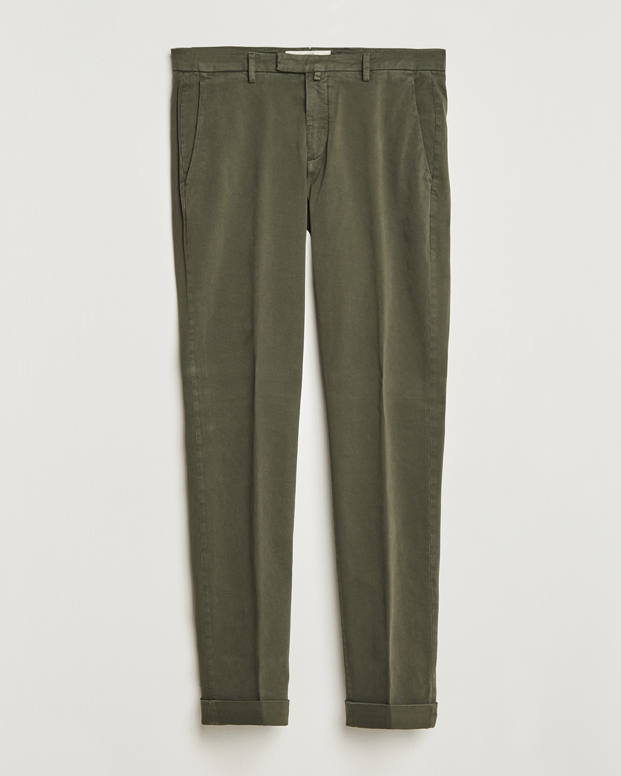 Homme | Pantalons | Briglia 1949 | Slim Fit Cotton Stretch Chino Military