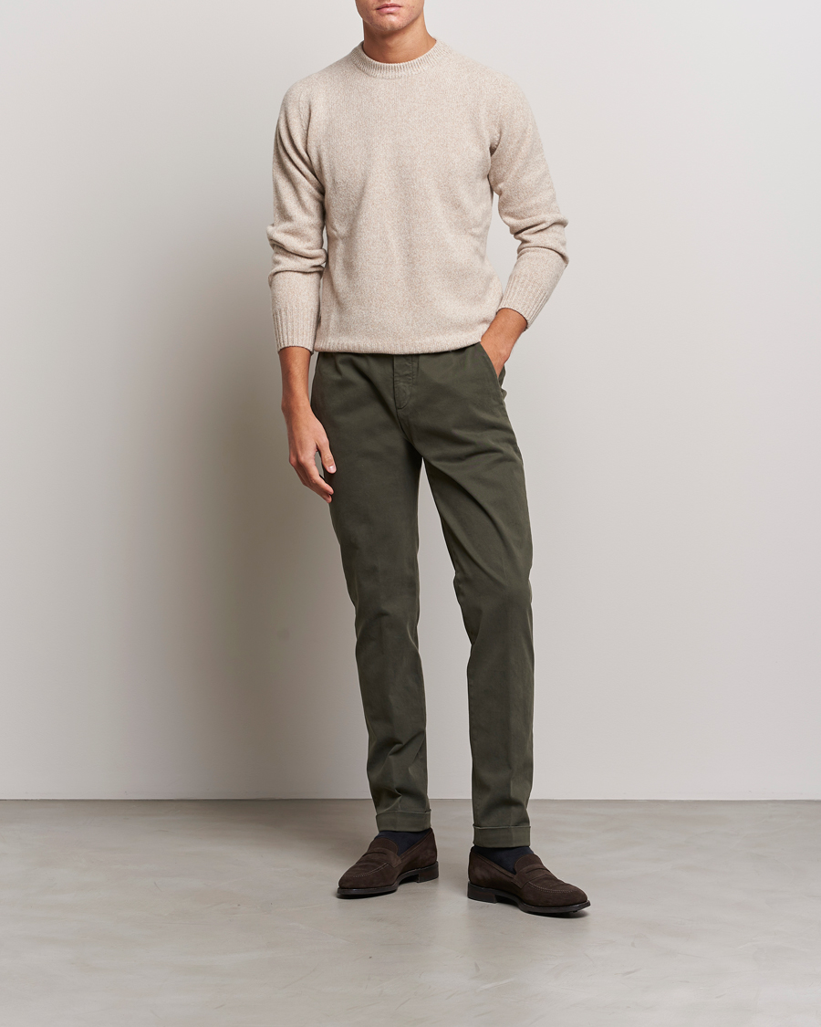Homme | Pantalons | Briglia 1949 | Slim Fit Cotton Stretch Chino Military