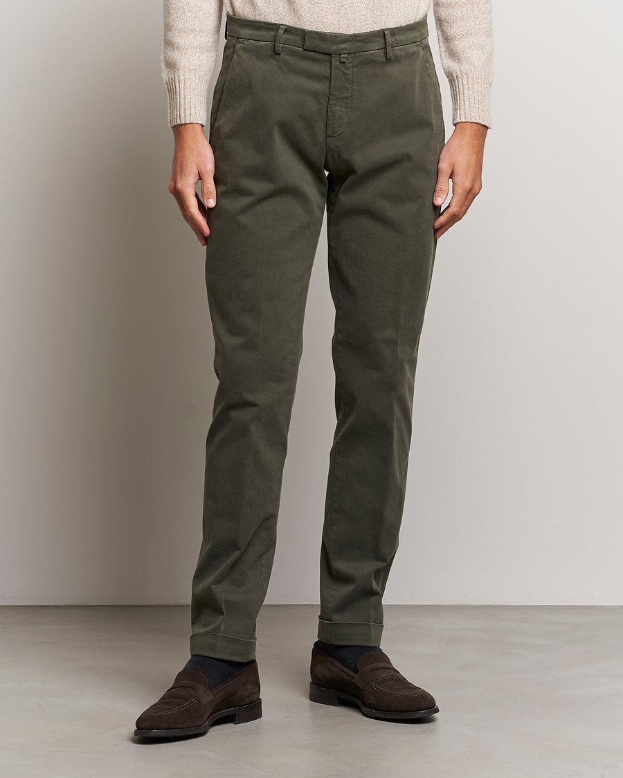 Homme | Pantalons | Briglia 1949 | Slim Fit Cotton Stretch Chino Military