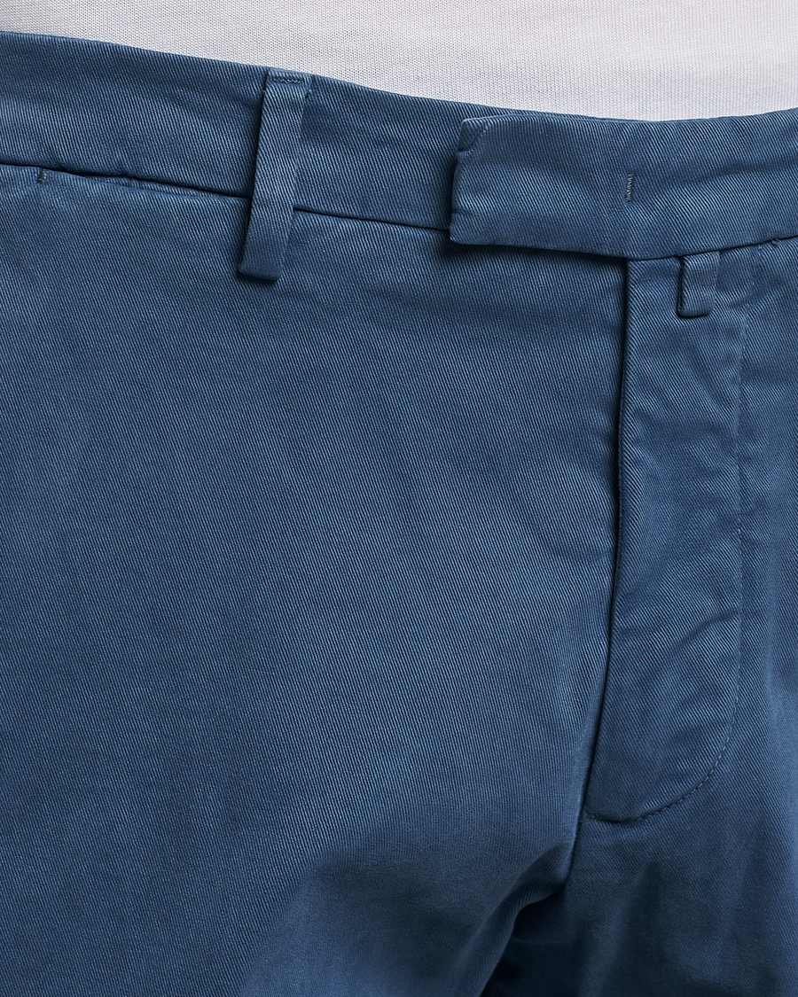 Homme | Pantalons | Briglia 1949 | Slim Fit Cotton Stretch Chino Steel Blue