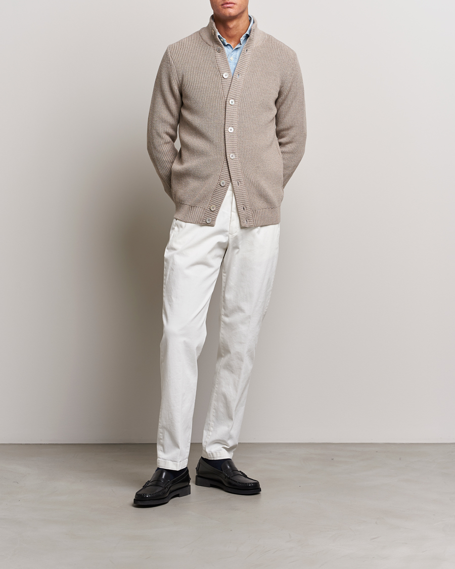 Homme | Pantalons | Briglia 1949 | Soho Tailored Easy Fit Chino Off White