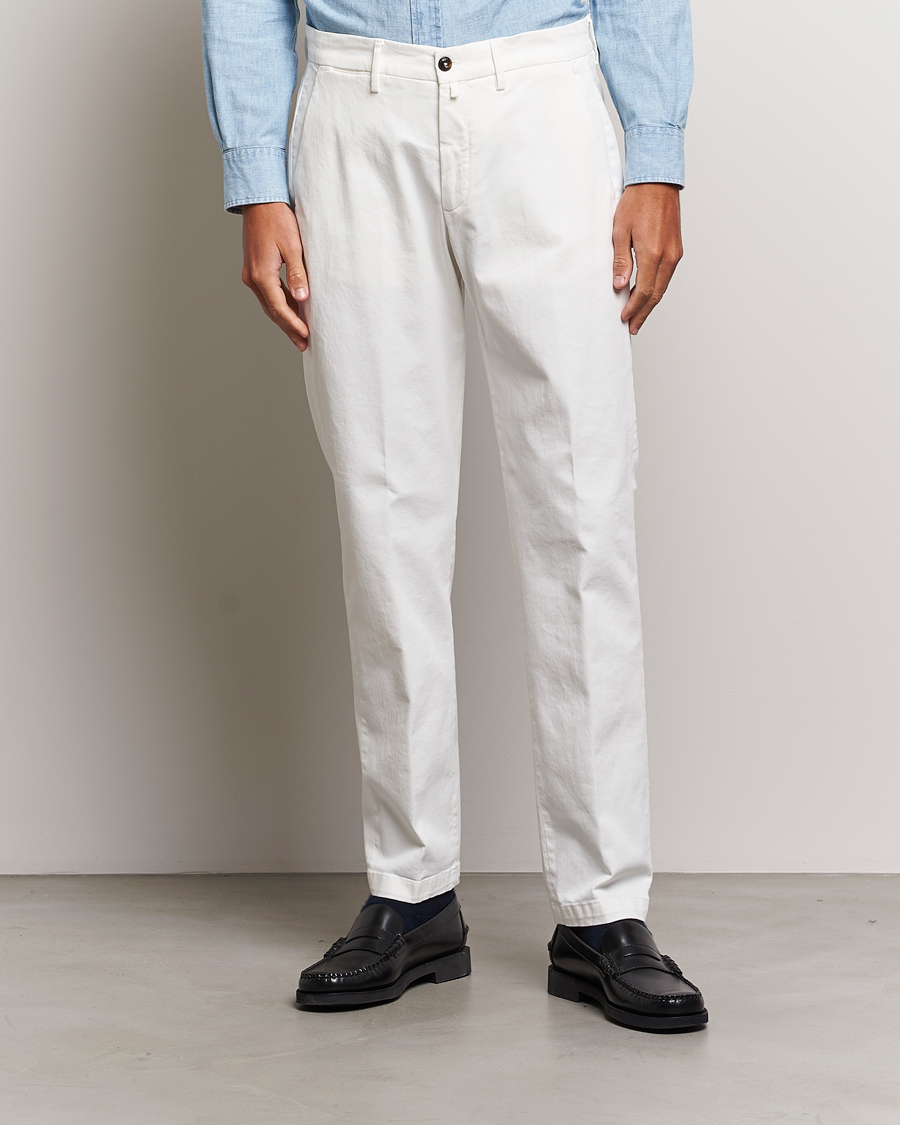 Homme | Pantalons | Briglia 1949 | Soho Tailored Easy Fit Chino Off White