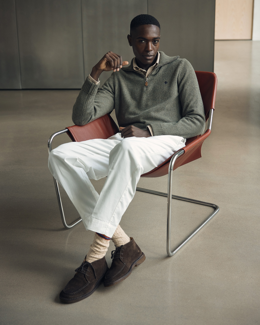 Homme | Pantalons | Briglia 1949 | Soho Tailored Easy Fit Chino Off White