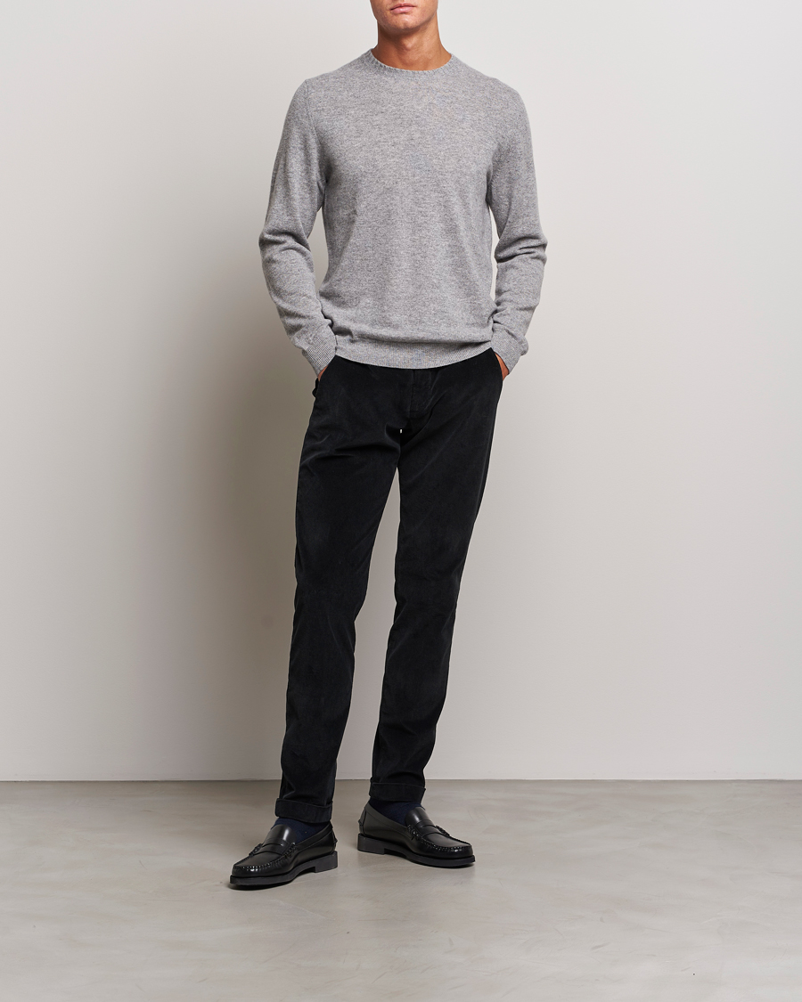 Homme | Pantalons | Briglia 1949 | Slim Fit Corduroy Trousers Black