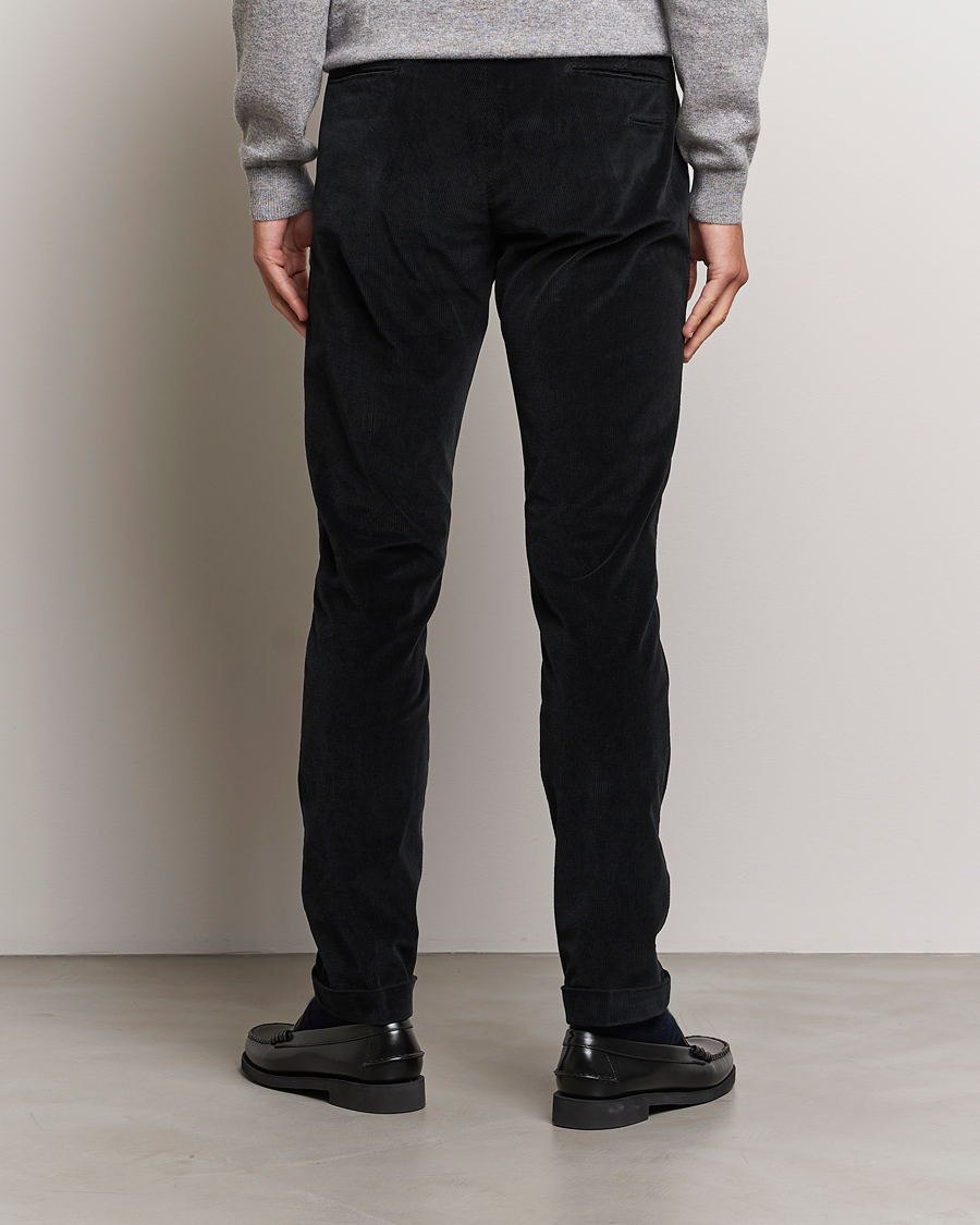 Homme | Pantalons | Briglia 1949 | Slim Fit Corduroy Trousers Black