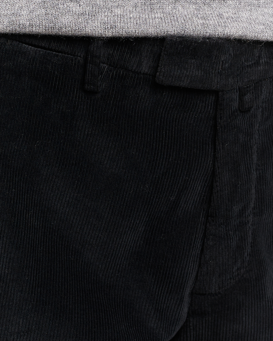 Homme | Pantalons | Briglia 1949 | Slim Fit Corduroy Trousers Black