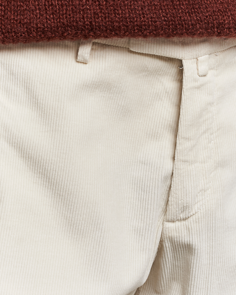 Homme | Pantalons | Briglia 1949 | Slim Fit Corduroy Trousers Off White