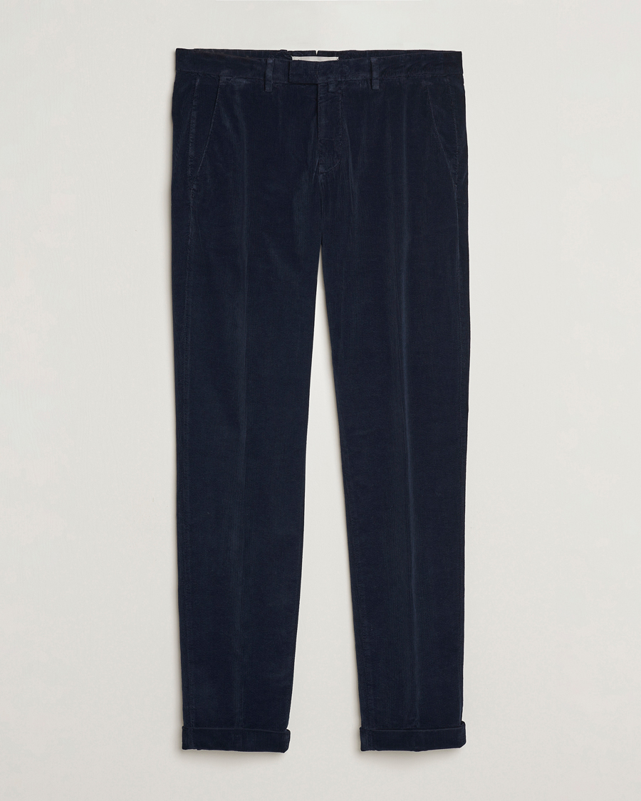 Homme | Pantalons | Briglia 1949 | Slim Fit Corduroy Trousers Navy