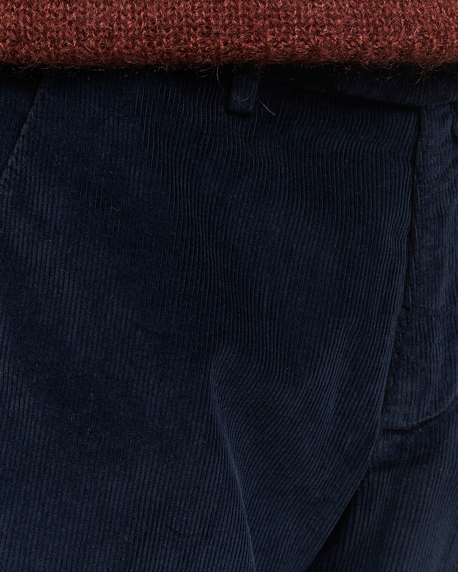 Homme | Pantalons | Briglia 1949 | Slim Fit Corduroy Trousers Navy