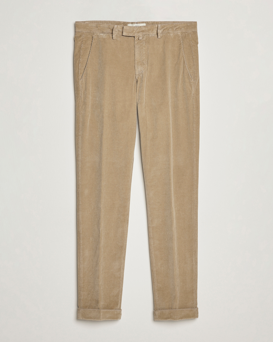Homme | Pantalons | Briglia 1949 | Slim Fit Corduroy Trousers Beige
