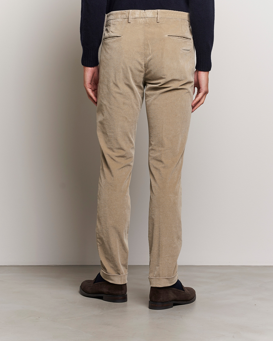 Homme | Pantalons | Briglia 1949 | Slim Fit Corduroy Trousers Beige