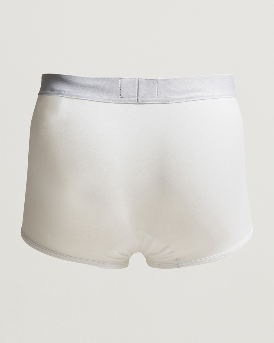 Homme | Boxers | Zegna | Stretch Cotton Trunks White