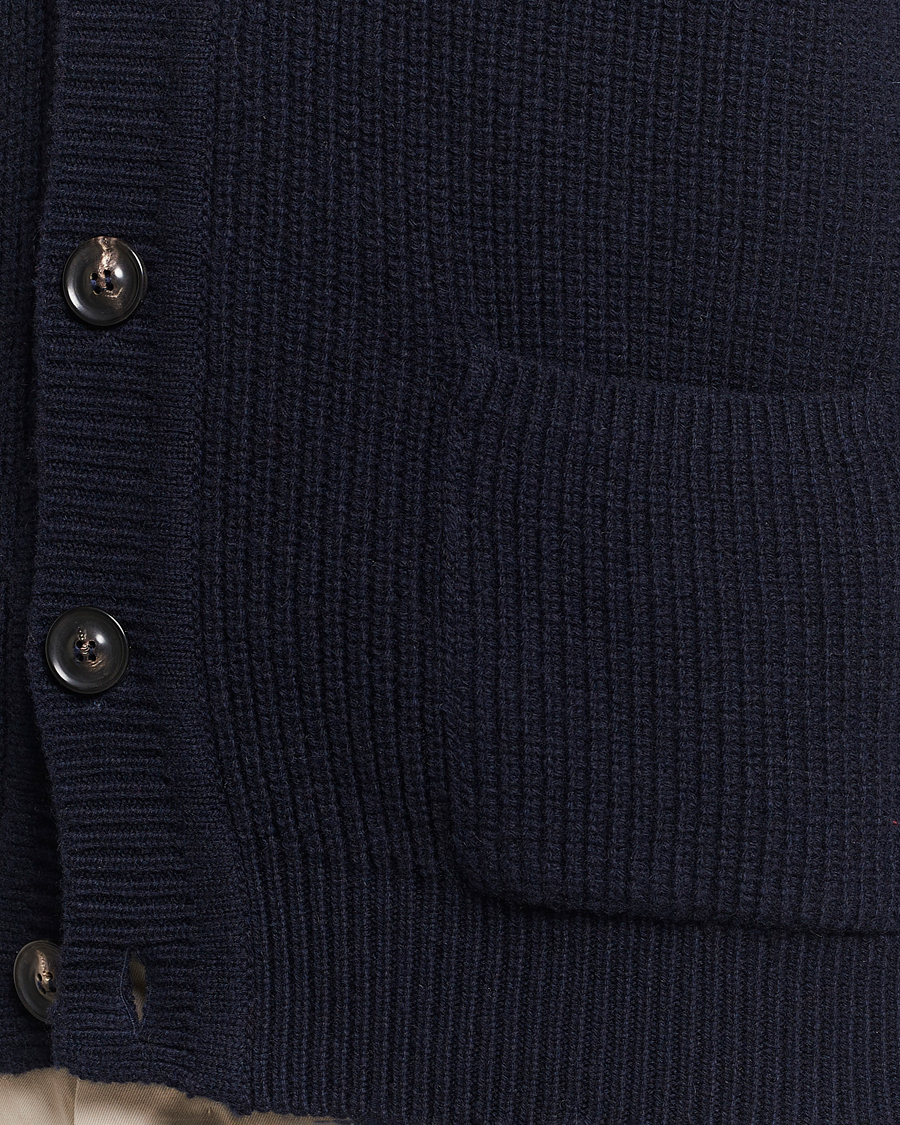 Homme | Pulls Et Tricots | Lardini | Wool/Cashmere Knitted Cardigan Navy