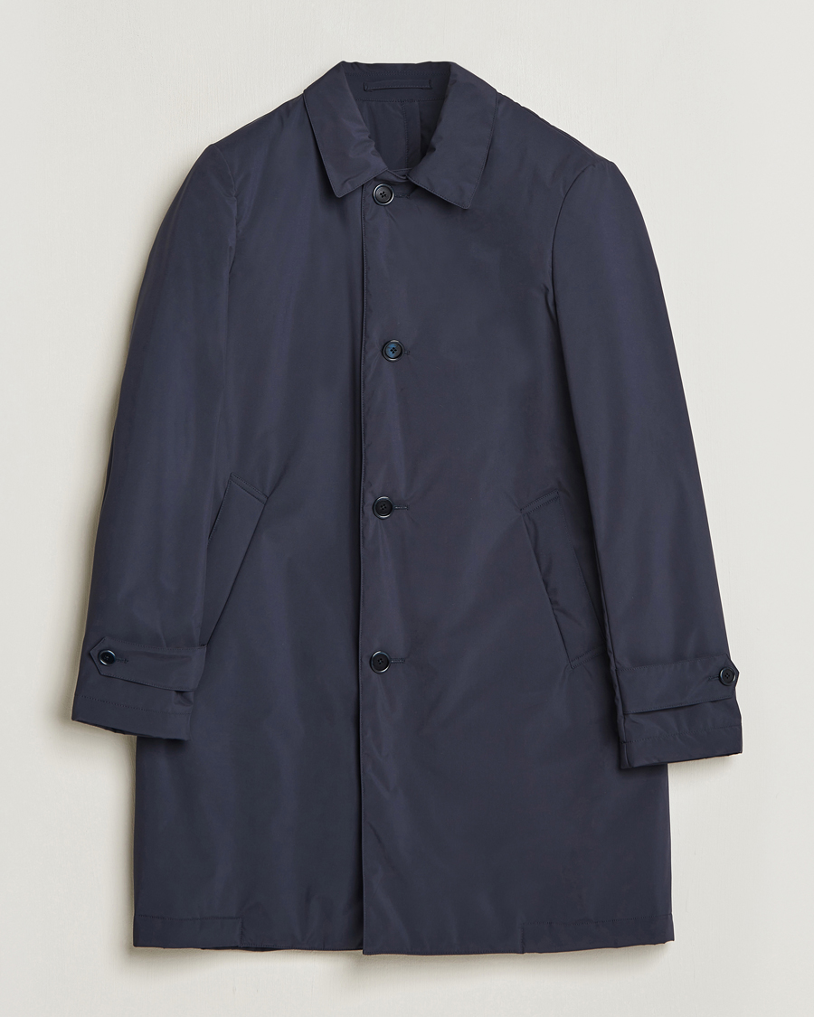 Homme | Manteaux Et Vestes | Lardini | Packable Water Repellent Coat Navy