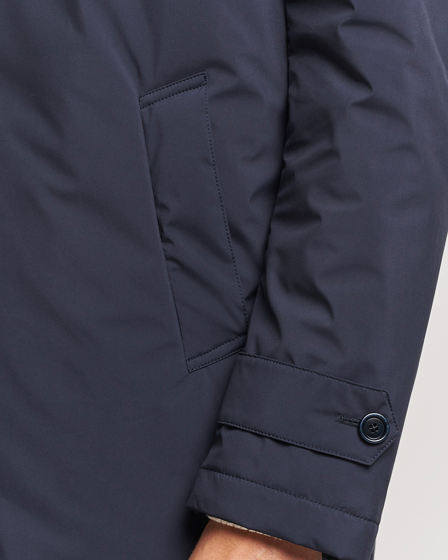 Homme | Manteaux Et Vestes | Lardini | Packable Water Repellent Coat Navy