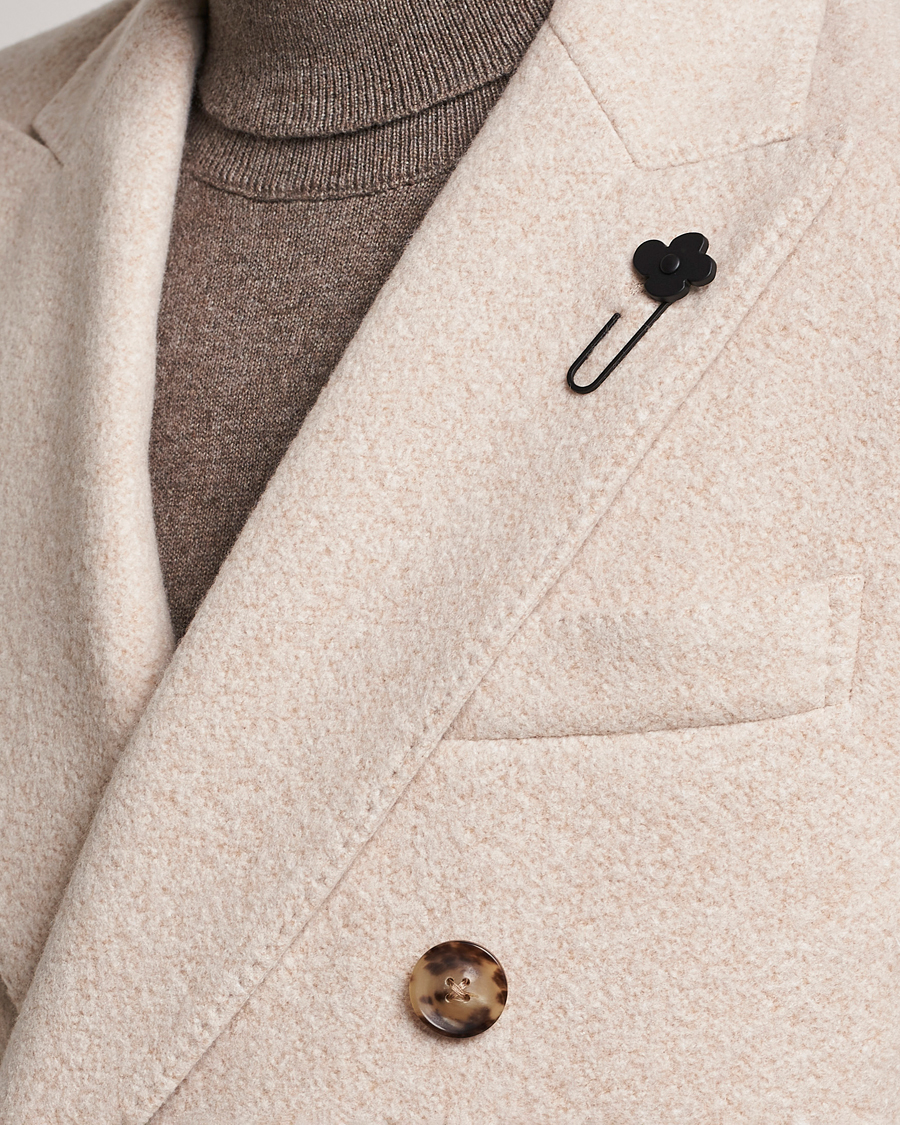 Homme | Manteaux Et Vestes | Lardini | Wool/Silk/Cashmere Double Breasted Coat Beige