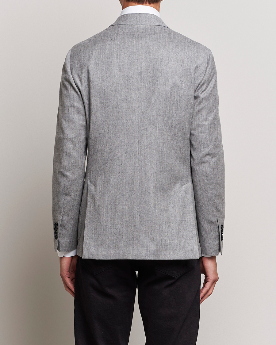 Homme | Blazers | Lardini | Wool/Cashmerer Flanell Blazer Light Grey