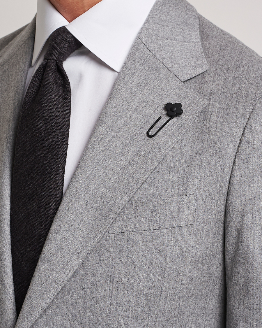 Homme | Blazers | Lardini | Wool/Cashmerer Flanell Blazer Light Grey