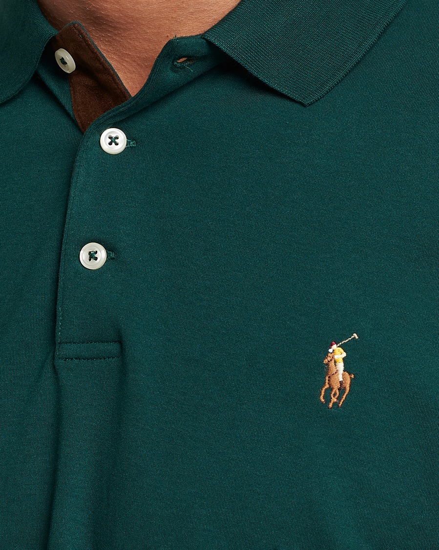 Homme | Pulls Et Tricots | Polo Ralph Lauren | Luxury Pima Cotton Long Sleeve Polo Hunt Club Green