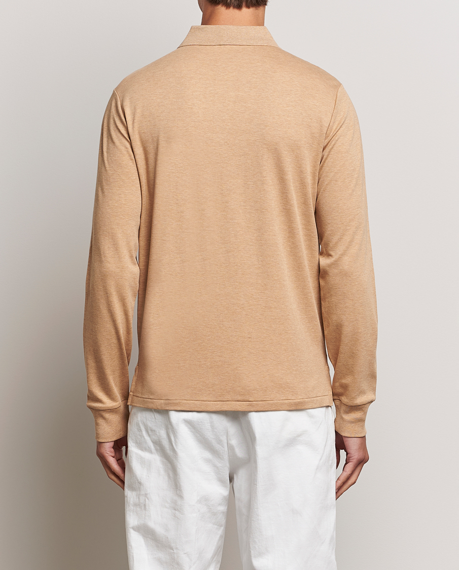Homme | Pulls Et Tricots | Polo Ralph Lauren | Custom Slim Fit Long Sleeve Polo Camel Heather