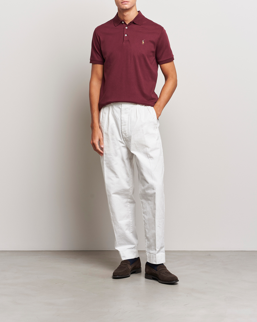 Homme | Polos | Polo Ralph Lauren | Luxury Pima Cotton Polo Harvard Wine