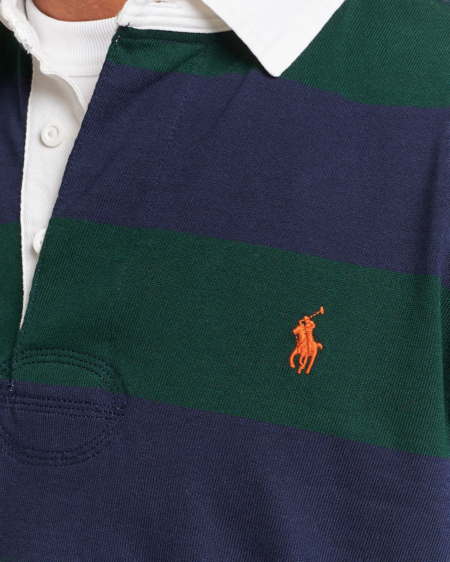Homme | Pulls Et Tricots | Polo Ralph Lauren | Jersey Striped Rugger Navy/Green