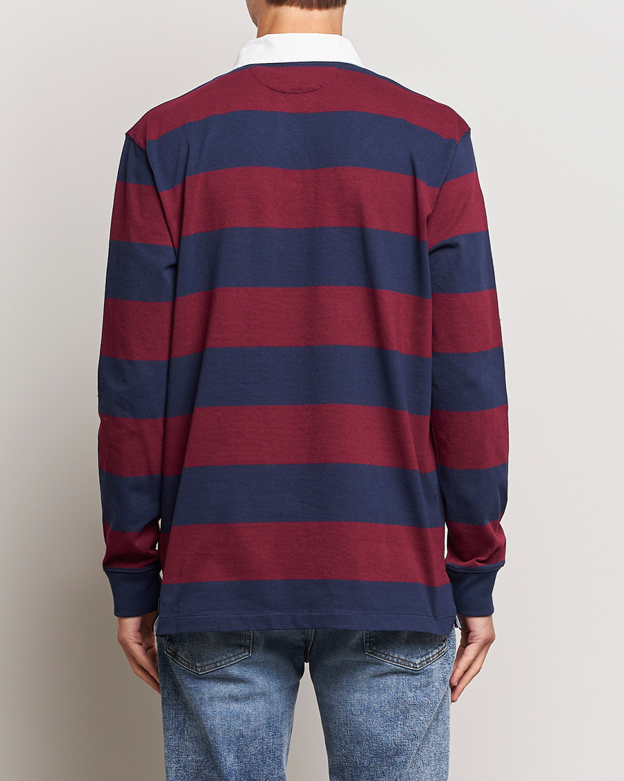 Homme | Pulls Et Tricots | Polo Ralph Lauren | Jersey Striped Rugger Navy/Wine