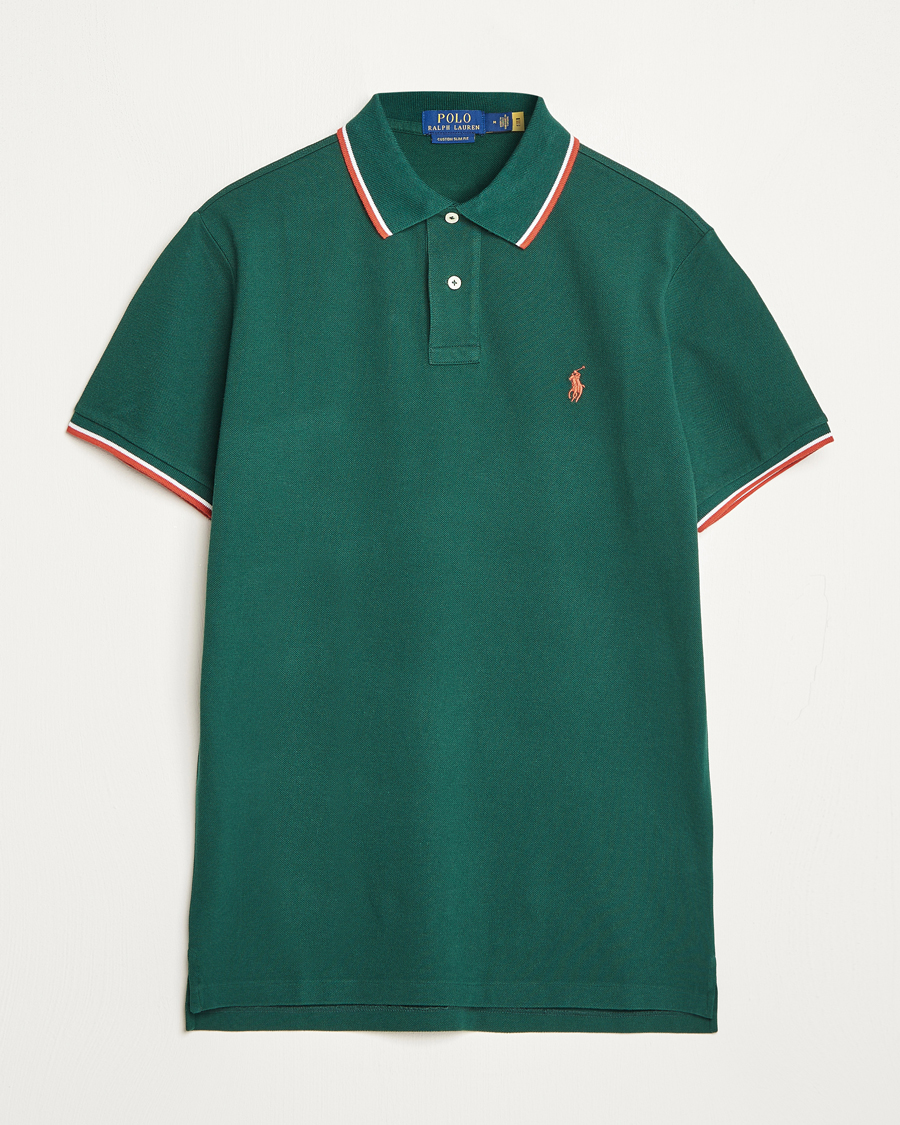 Homme | Polos | Polo Ralph Lauren | Custom Slim Fit Piped Polo Hunt Club Green