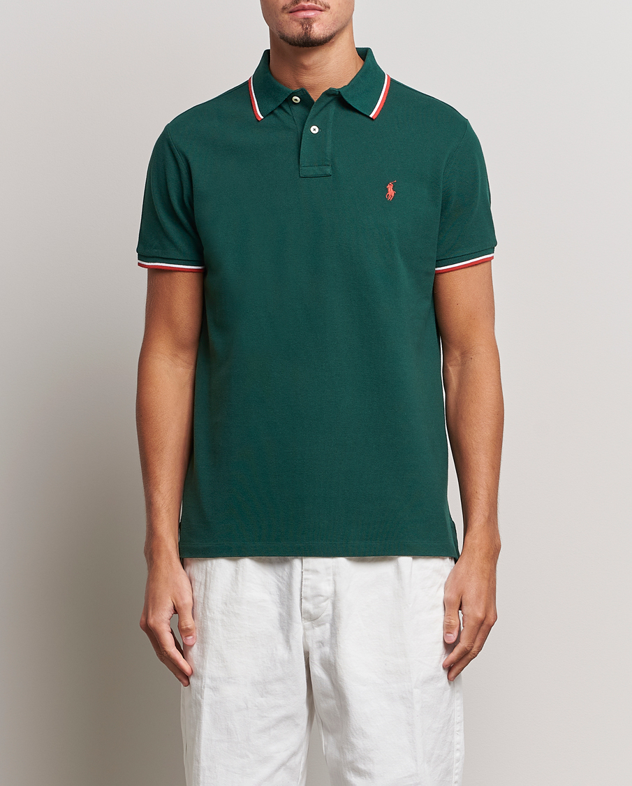 Homme | Polos | Polo Ralph Lauren | Custom Slim Fit Piped Polo Hunt Club Green