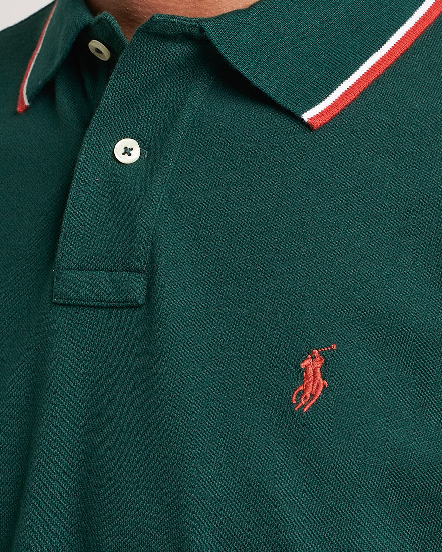 Homme | Polos | Polo Ralph Lauren | Custom Slim Fit Piped Polo Hunt Club Green