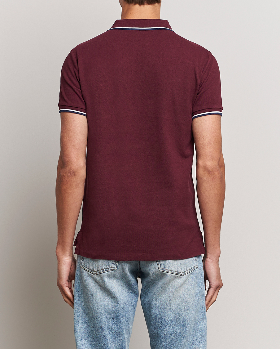 Homme | Polos | Polo Ralph Lauren | Custom Slim Fit Piped Polo Harvard Wine