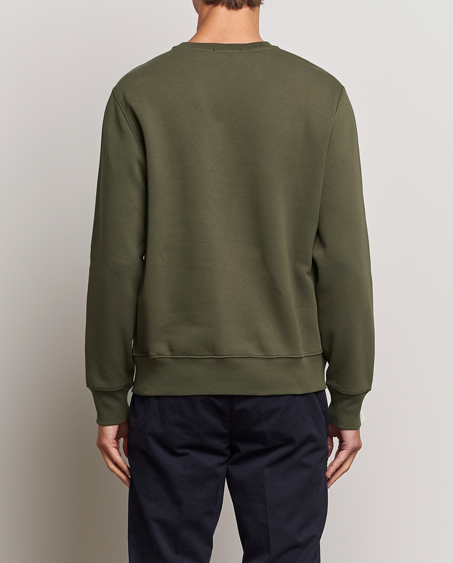 Homme | Pulls Et Tricots | Polo Ralph Lauren | Printed Denim Bear Sweatshirt Expedition Olive