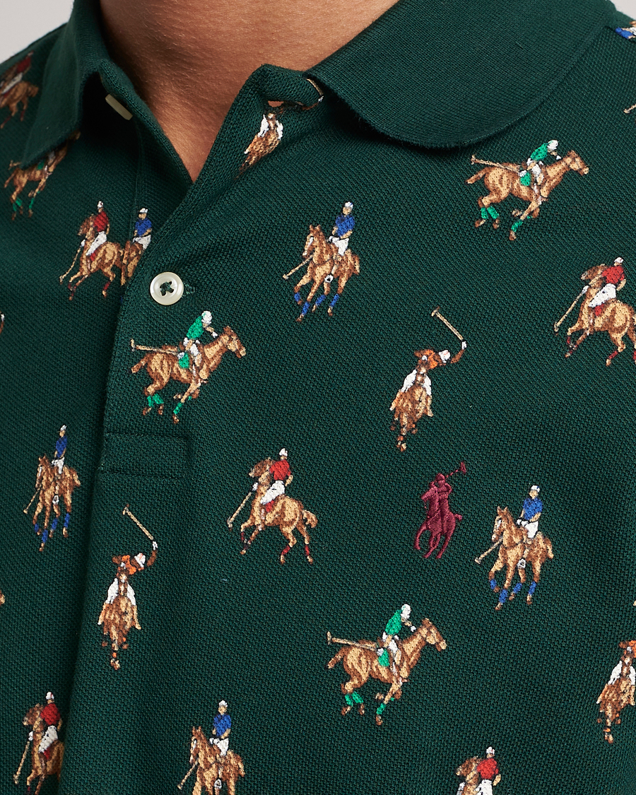 Homme | Polos | Polo Ralph Lauren | Custom Slim Fit Game Day Polo Hunt Club Green