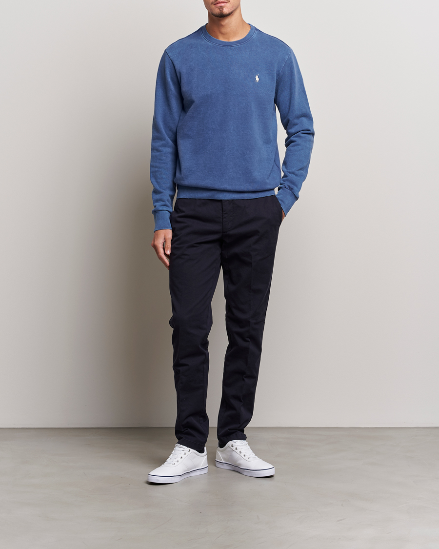 Homme | Pulls Et Tricots | Polo Ralph Lauren | Loopback Terry Crew Neck Sweatshirt Light Navy