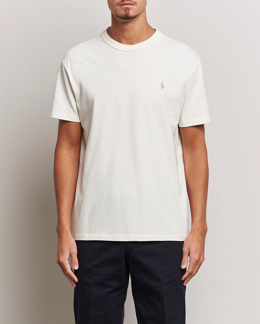 Homme | T-shirts | Polo Ralph Lauren | Loopback Crew Neck T-Shirt Clubhouse Cream