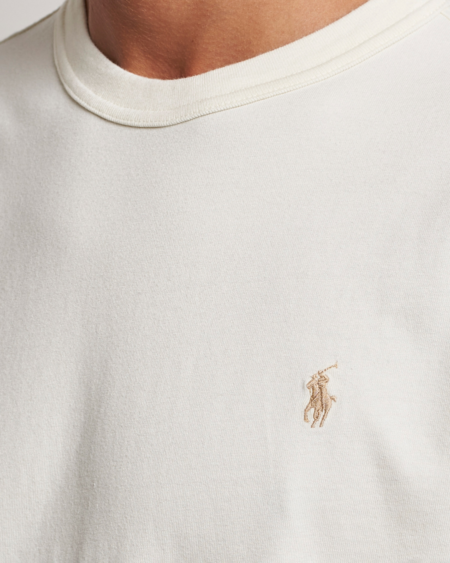 Homme | T-shirts | Polo Ralph Lauren | Loopback Crew Neck T-Shirt Clubhouse Cream