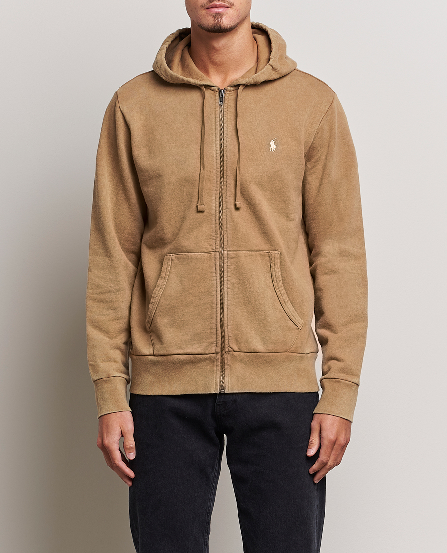 Homme | Pulls Et Tricots | Polo Ralph Lauren | Loopback Full Zip Hoodie Rustic Tan