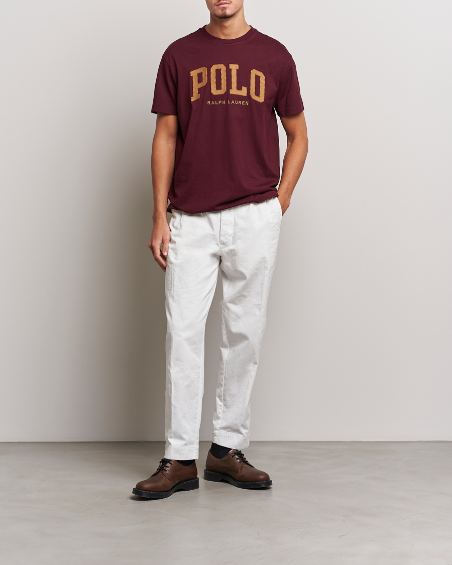 Homme | T-shirts | Polo Ralph Lauren | Logo Crew Neck T-Shirt Harvard Wine