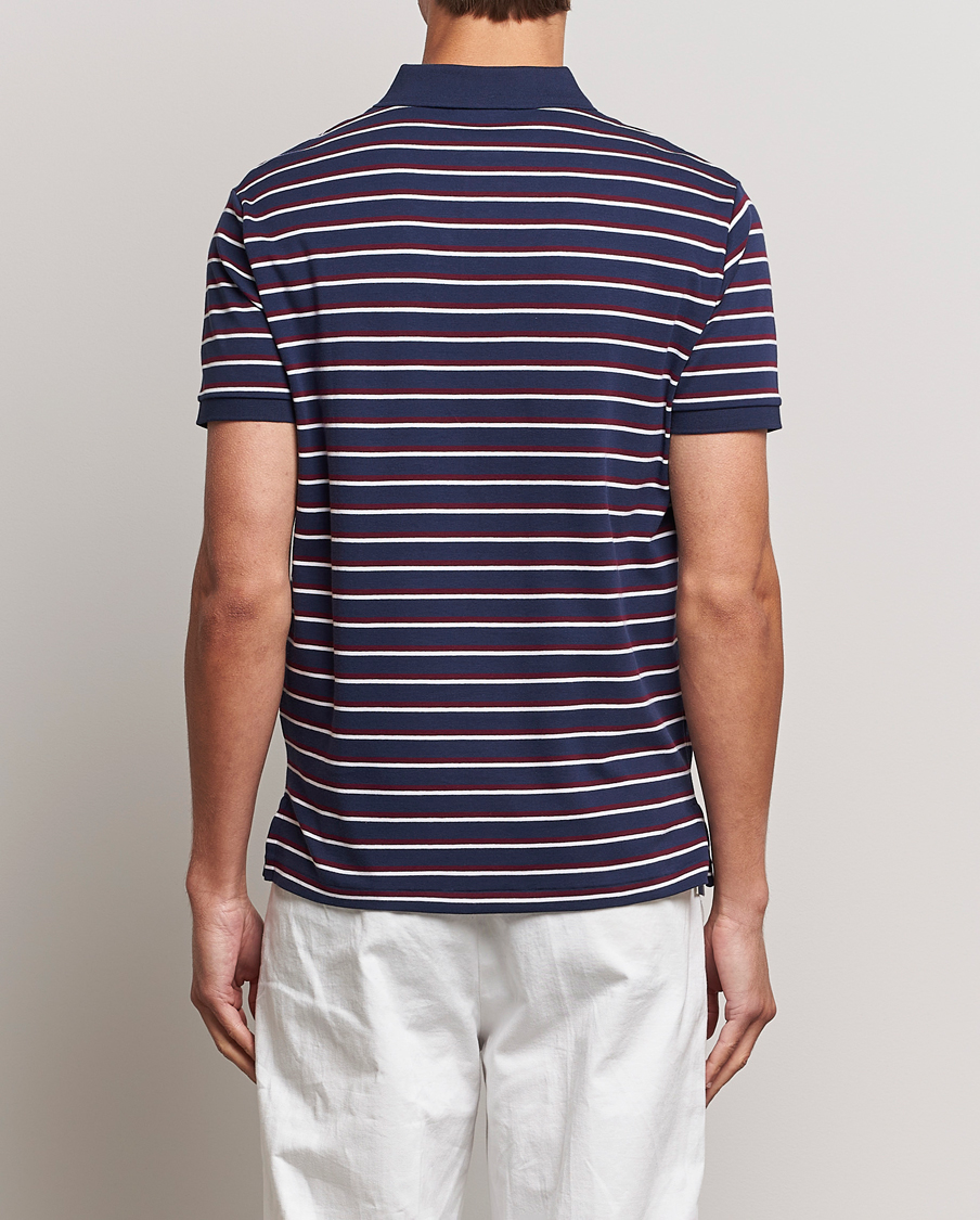 Homme | Polos | Polo Ralph Lauren | Luxury Pima Cotton Striped Polo French Navy/White