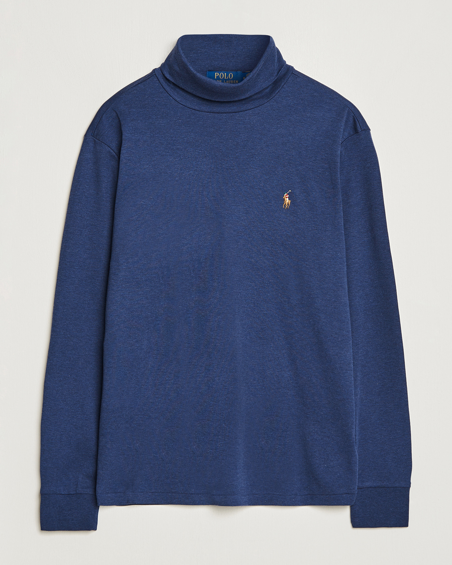 Homme | Pulls Et Tricots | Polo Ralph Lauren | Luxury Pima Cotton Rollneck Spring Navy Heather