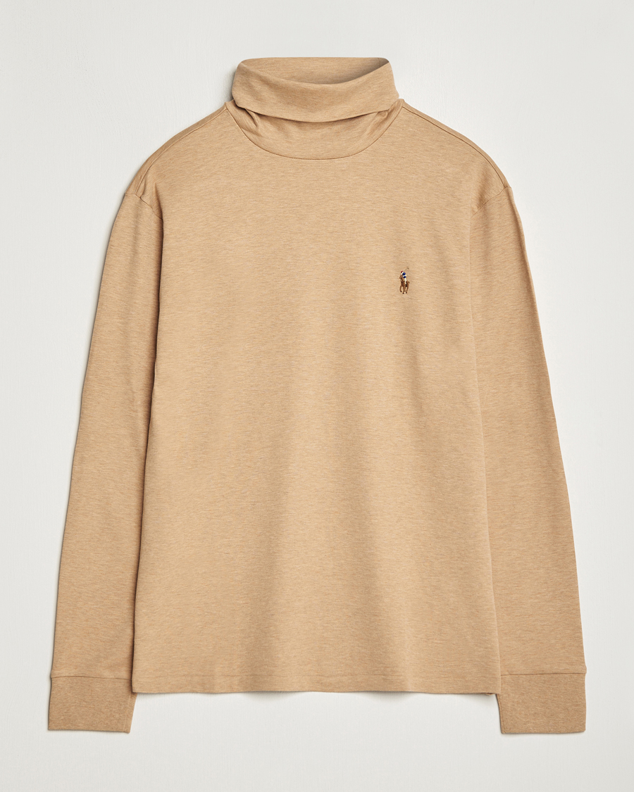Homme | Pulls Et Tricots | Polo Ralph Lauren | Luxury Pima Cotton Rollneck Camel Heather