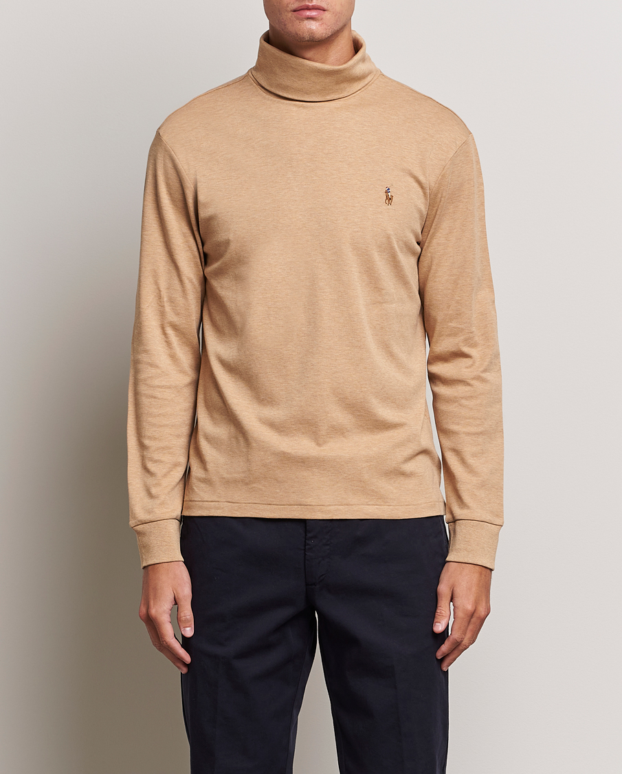 Homme | Pulls Et Tricots | Polo Ralph Lauren | Luxury Pima Cotton Rollneck Camel Heather