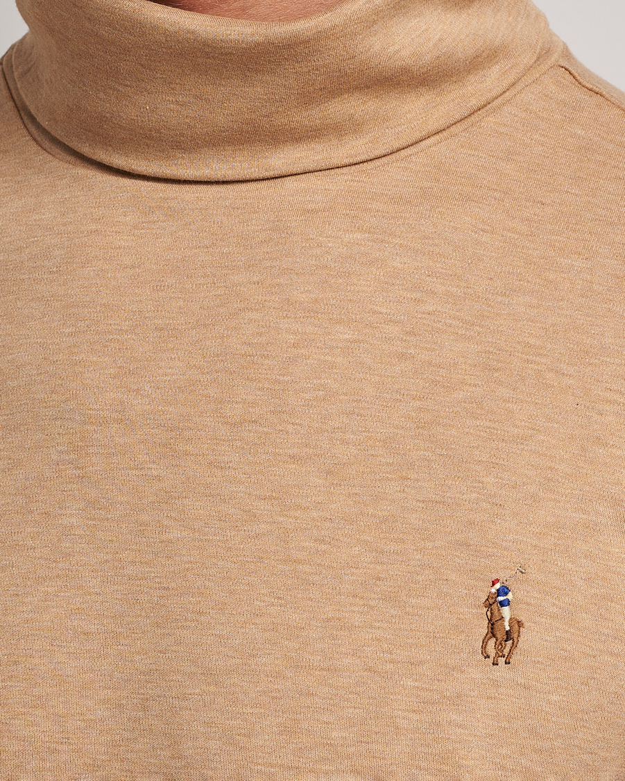 Homme | Pulls Et Tricots | Polo Ralph Lauren | Luxury Pima Cotton Rollneck Camel Heather